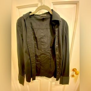Express women’s long sleeve, button-down black, extra small XS